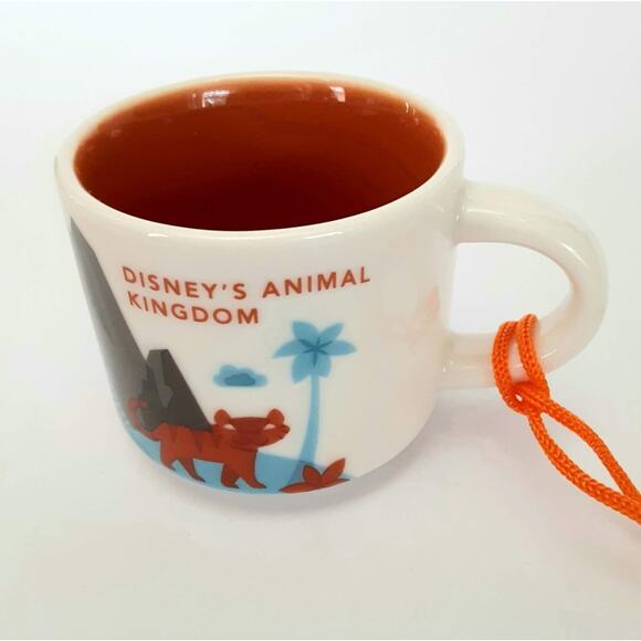 Disney Parks WDW Starbucks Mug Animal Kingdom Christmas Ornament NWT - Picture 3 of 11